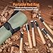Wood Carving Tools Set - Chisel Set with Canvas Case, Carving Chisels Set Woodworking for Adults, Wood Whittling Knives Tools Set for Beginners, Hobbyists and Professionals