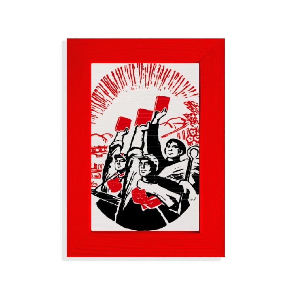 Cadre photo en porcelaine rouge chic pour vos souvenirs de famille