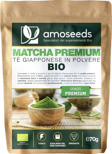 Tè Verde Matcha Bio 70G Grado Premium