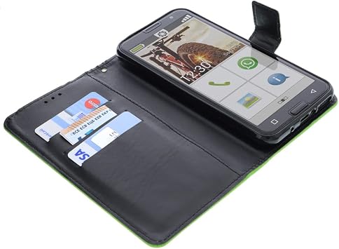 Case Compatible with Emporia Smart 5 Book Style Green Protective Cover Book
