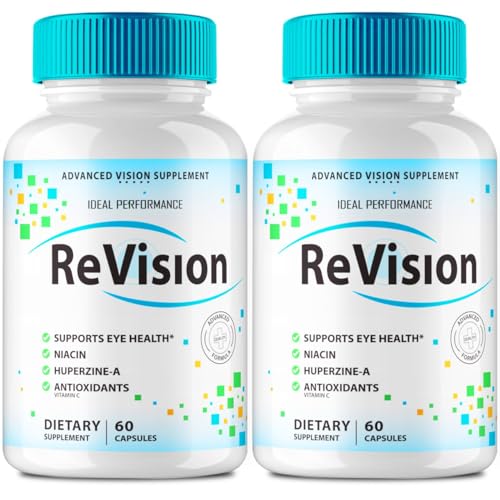 IDEAL PERFORMANCE (2 Pack) Revision Eye Supplement Pills Advanced Vision 2.0 Eye Care Complex Vitamin Capsules Pro (120 Capsules)