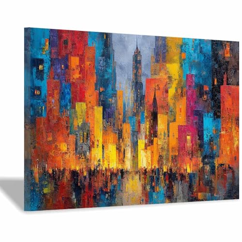 Impression sur toile abstrait WUFIEA habiller un mur blanc salon chambre
