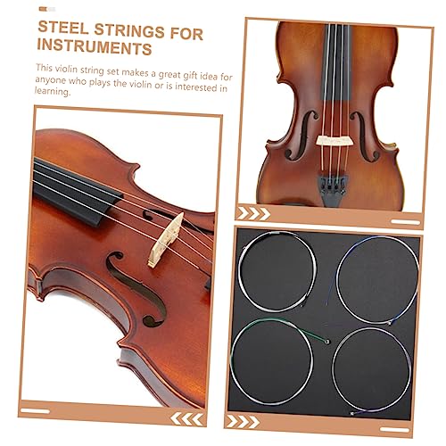 Parliky 1 Conjunto De Cordas De Violino Banhado A Níquel Acessórios De Cordas De Violino Acessórios