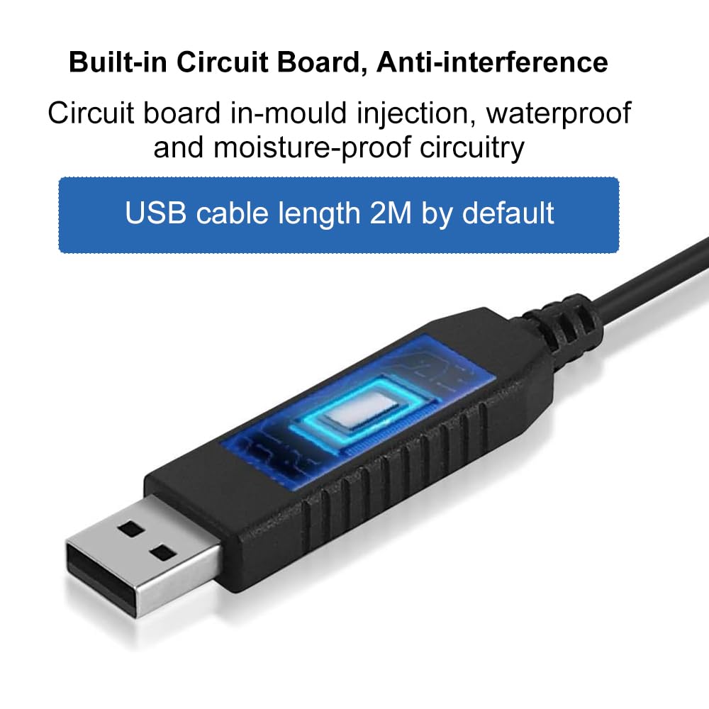docooler Interruptor de pedal USB Botón de control universal Teclado de computadora personalizado Pedal de acción para dispositivos médicos Instrumentos Ordenador Pedal programable