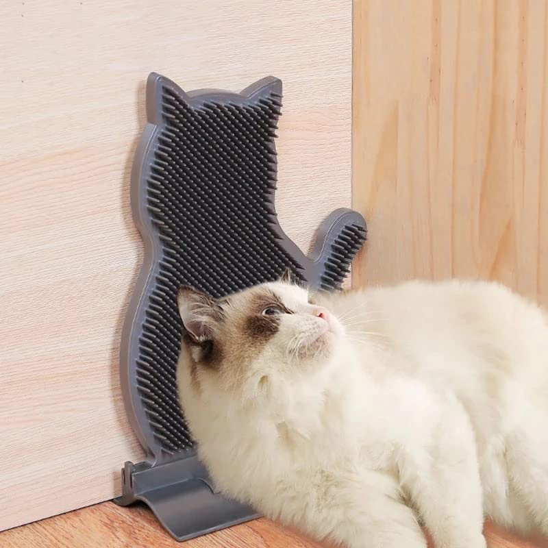 Pet Brush, Pet Brush Pet Cat Brush Massage Cat Comb With Catnip Soft Pet Brush For Cats Self Groomer Rubs The Face Tickling Comb Pets Grooming Tool Pet Brushes(Blue)