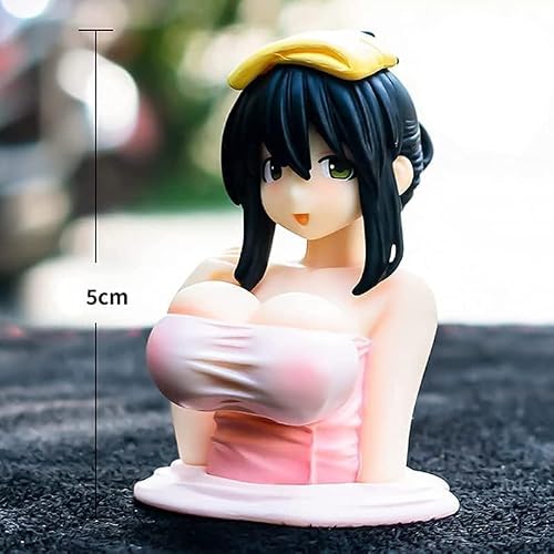 Zenarao Chest Shaking Ornaments, Shake Shake Girl Car Dashboard Decorations, Tide Play Doll Bobbleheads, Kawaii Sexy Action Figurine Beauty, Car Center Console Sculpture