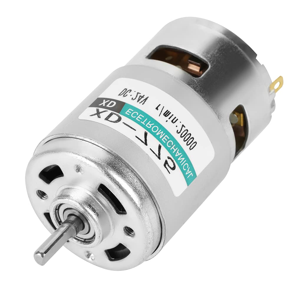 Ubervia® XD-775 Motor, Low Noise Motor High Speed Super Practical for Table Drilling Machine Cotton Sugar Machine(24V20000 rpm)