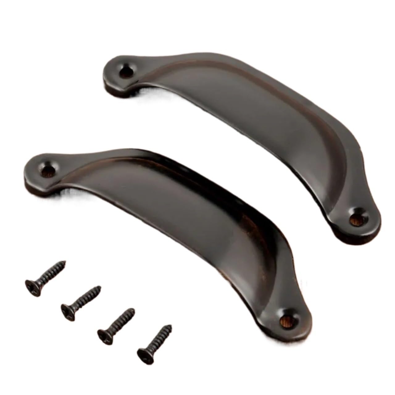 Gwyzax Black Antique Cabinet Pulls Antique Brass Cabinet Knobs 2 Pack, 98Mm Kitchen Drawer Pull Handles With Screws