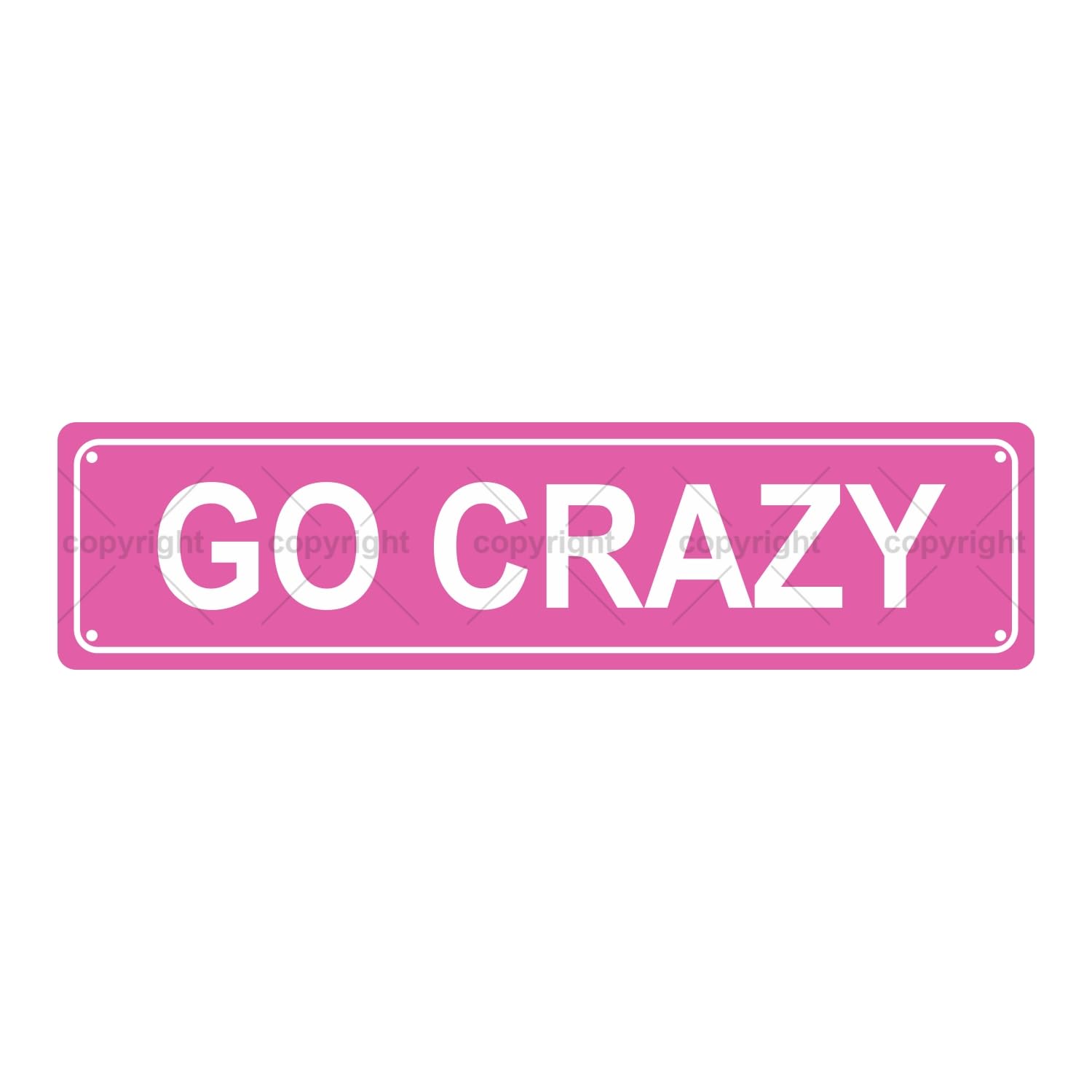 GO Crazy Mental State Metal Tin Street Sign Bar Cafe Garage Cave Home Room Wall Bathroom Farmhouse Garden Porch Patio Decor,4x16 Inch