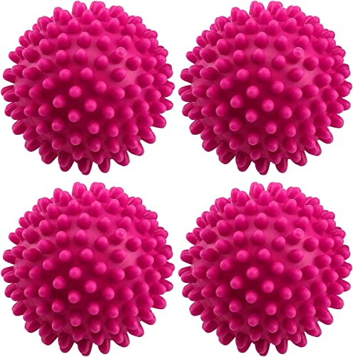 Set of 4 Dryer Tumble Balls Safe to Use On All Fabric, Reusable and Eco-Friendly Dryer Laundry Balls Dryer Cubes for Non-Melt New Softer Material Assorted Colour Supply