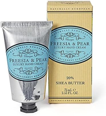 Naturally European Hand Cream Freesia and Pear Soothing Caring 2.54 oz
