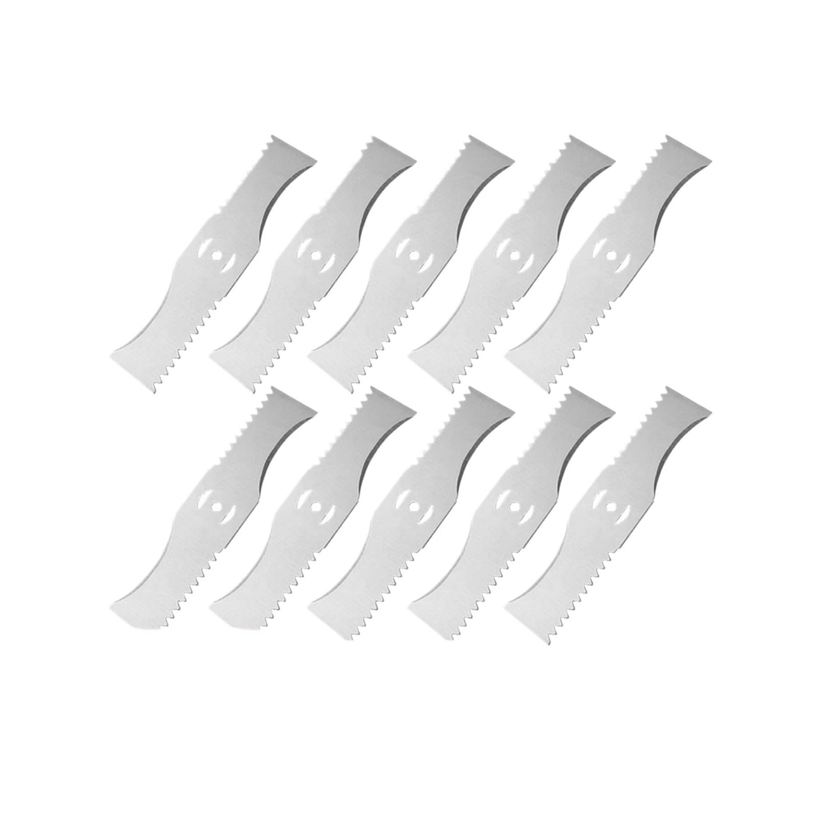 Lame Dentée en Forme d'arc De 15cm, Universelle, Adaptée Aux Petites Tondeuses À Gazon À Batterie Au Lithium, Accessoires De Machine De Découpe De Jardin(10PCS Blade)