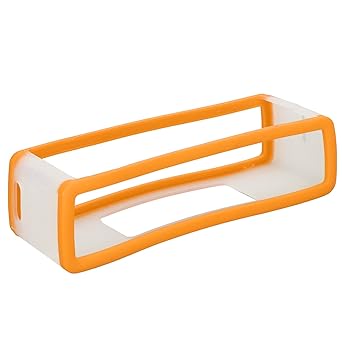 Soft Speaker, Prevent Scratch Flexible Speaker Sleeve Hollow Design Stylish TPU for Mini 1/2(orange)