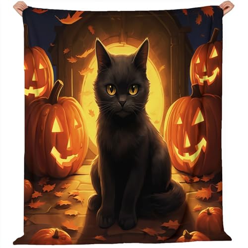 Couverture polaire arbre mort Halloween plaid en flanelle de luxe