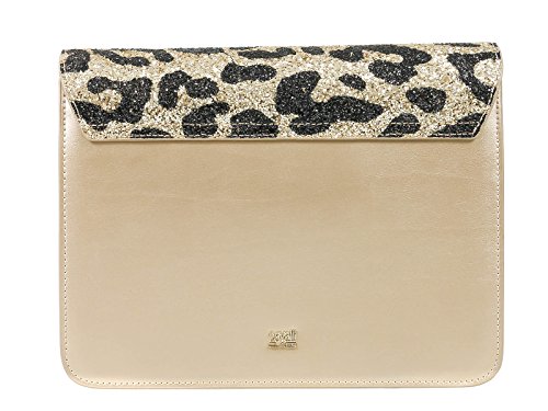 ROBERTO CAVALLI Class GWLPCF D61 Milano Rmx 00 Gold/Black Large Shoulder Bag4