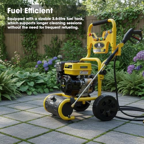 RocwooD 3400 PSI Petrol Pressure Washer