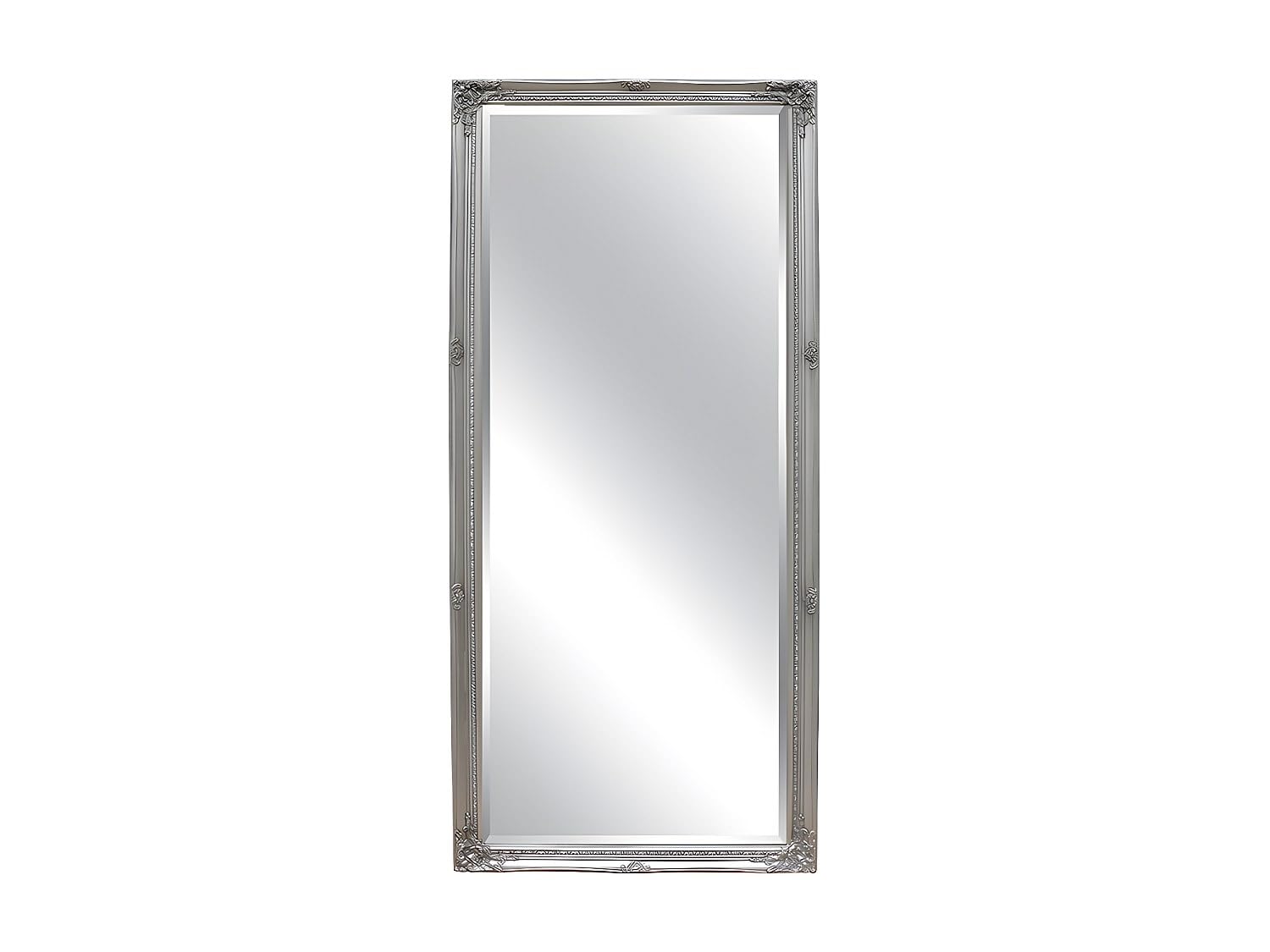 OZAIA - Gran Espejo ELVIRE - Madera de eucalipto - 80 x 190 cm - Plateado