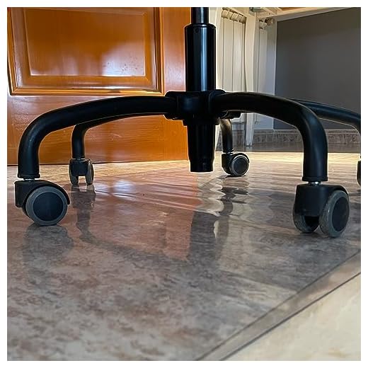 Alfombrilla Protectora PVC Transparente para Suelos con sillas Evita daños y rasguños diseñada para una máxima protección Gracias a su función Antideslizante Medidas 122cm x 75cm x 1,5mm