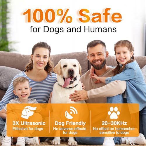 Antibell für Hunde - Ultraschall Anti Bell Gerät Hunde, Handheld Bellenstopper für Kleine & Große Hunde, Innen & Außenbereich, LED Anti Bellen Gerät, Hundebellen-Abschreckmittel für ein Ruhiges Zuhaus