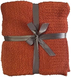Knit Throw Blanket Super Soft Warm Blanket for Couch Lightweight Fluffy Blanket for Bed Sofa 50x60 Inches Navy Blue