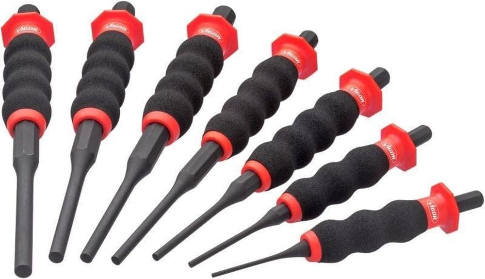 VIGOR Jeu de burins plats V6220/4