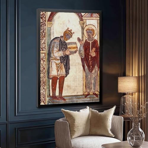 Impression sur toile Roi Athelstan décoration murale cadre 30x45