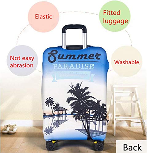 Lukery Luggage Cover, 3D Swirl Tie-Dye Suitcase Protector Travel Suitcase Protector Washable Anti-Scratch Stretch Protector Fits 18-32 Inch Suitcase Travel Accessories (blurred,L)3