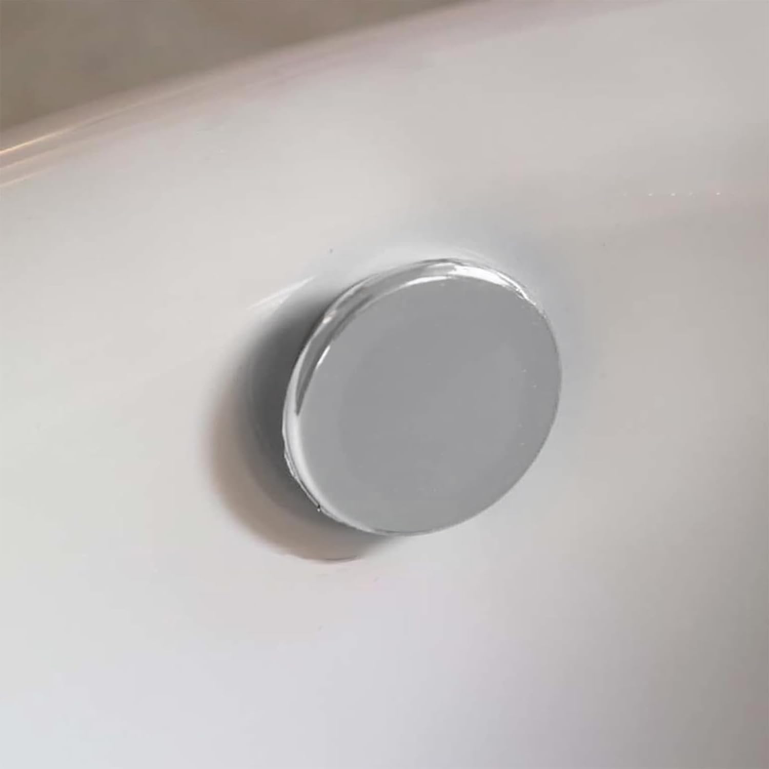 Juego de 4 cubiertas de desbordamiento para fregadero, anillo de desbordamiento redondo para lavabo y accesorios de bañera para fregadero de baño (plateado)