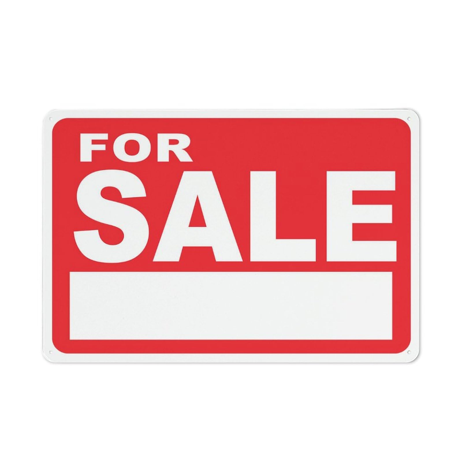 for Sale Sign Outdoor Signs Metal Aluminum Tin Sign 8x12 Inch Uv Ink Printed for House and Business
