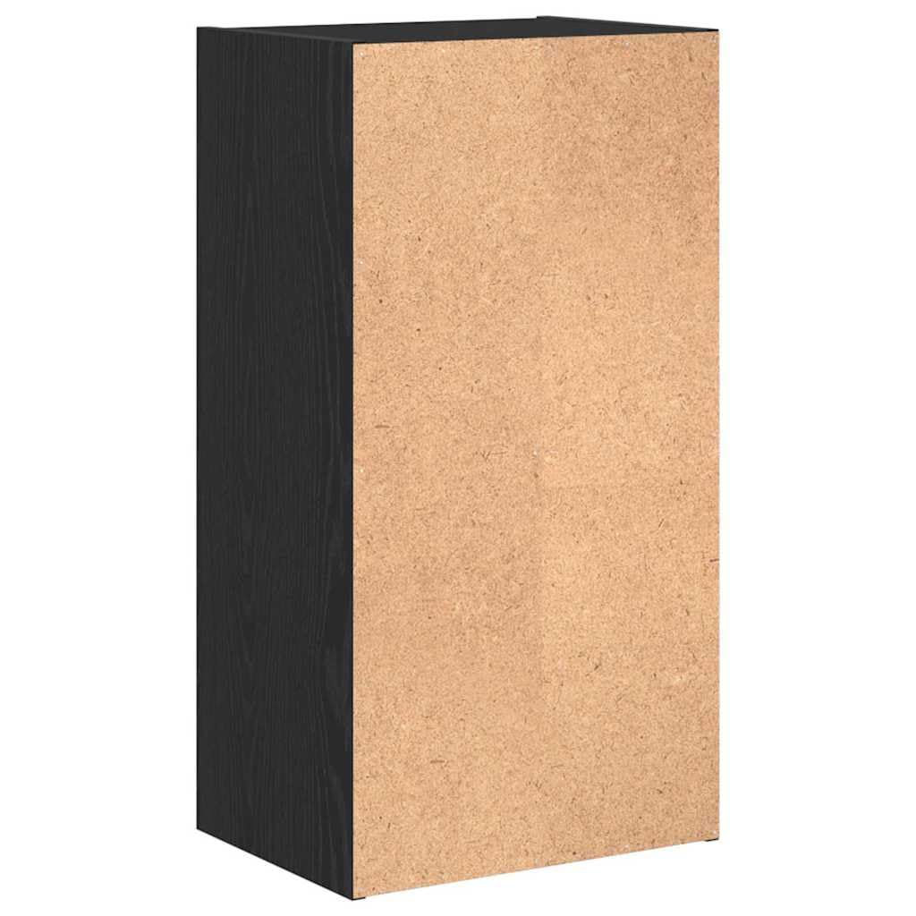 Libreria 2 Ripiani 40x30x77 cm Mobiletto da Soggiorno Nero | Organizzatore salvaspazio autoportante per soggiorno o studio con ripiani regolabili e struttura solida