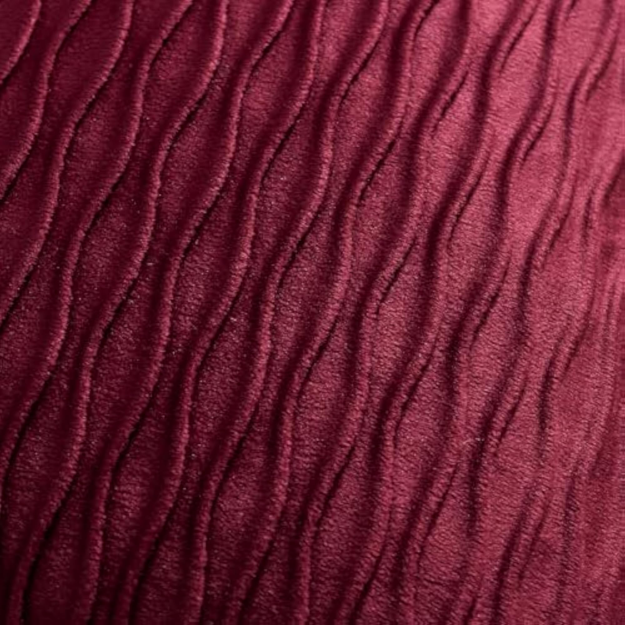 Burgundy Velvet Decorative Throw Pillow Covers, 2 Pack