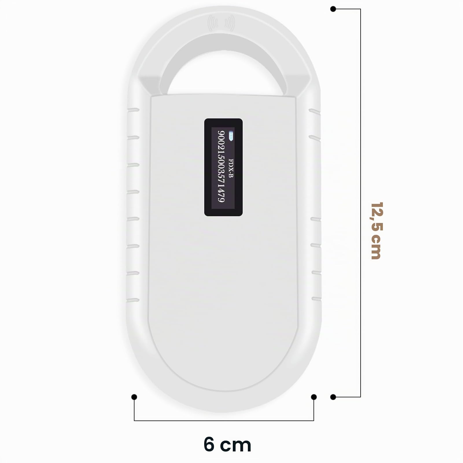Smoostart Lettore Microchip Cani per Cani/Animali Domestici/suini con 1000 Dati di archiviazione, Compatibile Solo con Microchip FDX-B/EMID (15/10) Cifre