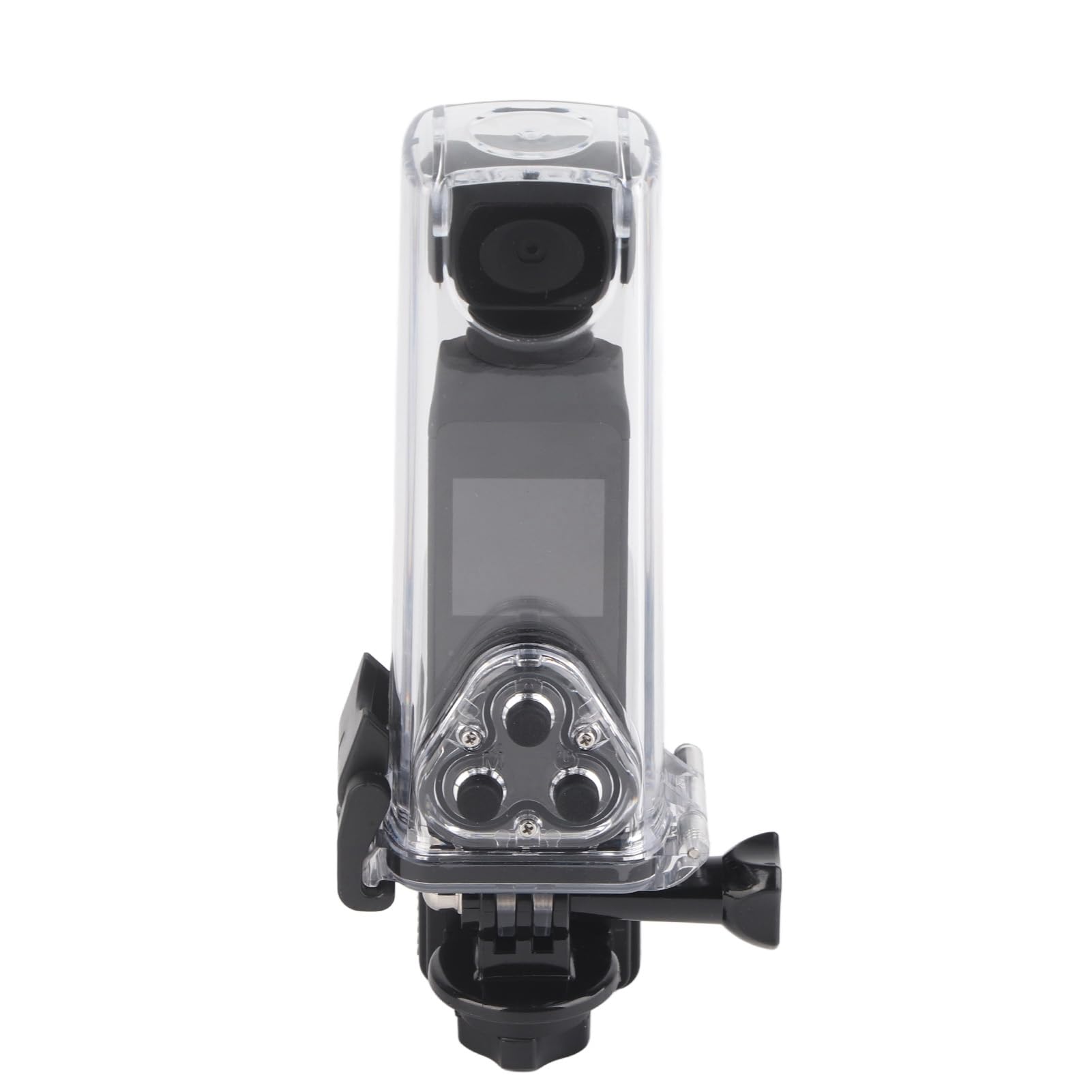 4K HD Camera mit WLAN, 30 M Wasserdichtes Gehäuse, Drehbarer Ständer, Kabelloses Audiogerät, Vielseitige Szenarien, Kleine Action Camera