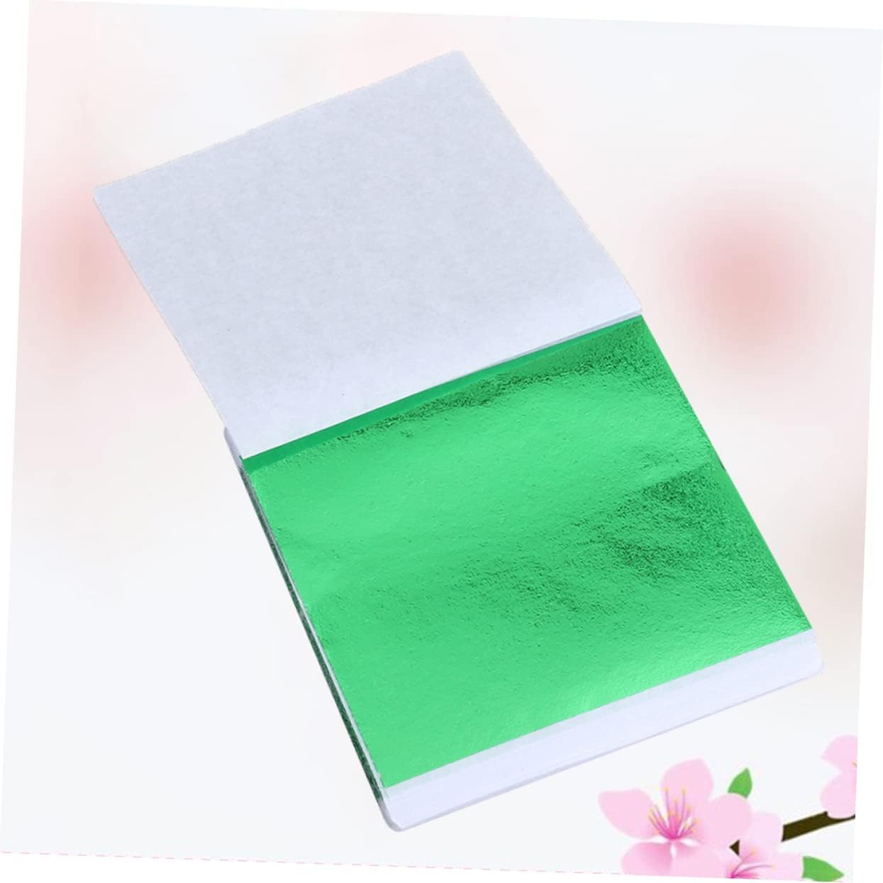 Hohopeti 150pcs Gold Foil Sheets Leaf Sheets Foil Paper Imitation Leaf Art Craft Decor Wall Furniture
