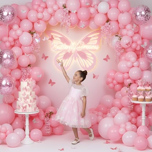 2Bunnies Girls Sparkly Sequin Butterfly Embellishment Puff Flutter Sleeve A-Line Tulle Party Dress2