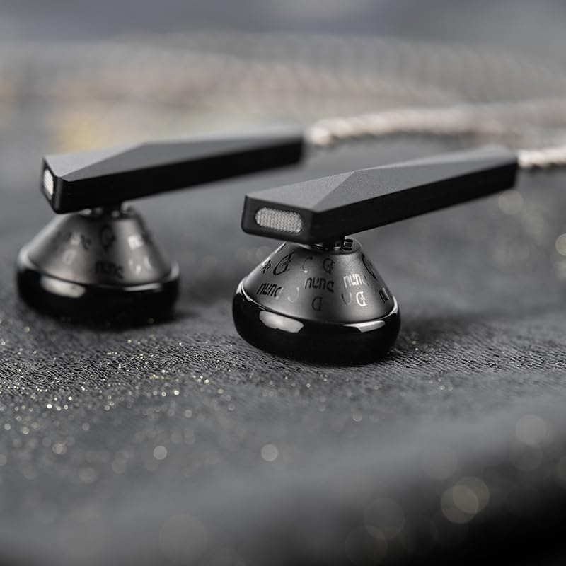 DUNU Alpha 3 Dynamic Driver in-Ear Headphone Hi-Res HiFi Flat Earphone 3.5mm 4.4mm Balanced 14.2mm Dynamic Wired Earbuds (Black 4.4mm), LE-ALPHA3