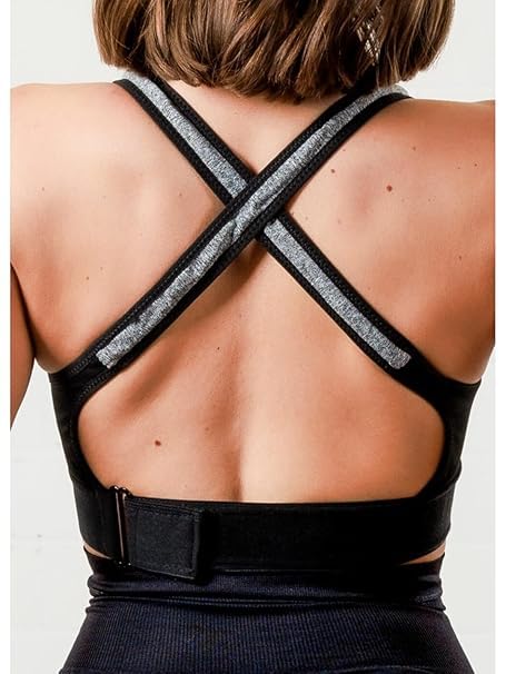 Image of Brachy Women's High-Impact Velcro Sports Bra: Adjustable, Front-Zip for Yoga, Gym & Workout