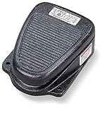 Linemaster 632-DA Clipper Foot Switch, Electrical, Single Pedal, Maintained, SPDT, Single Stage, No Guard, Black