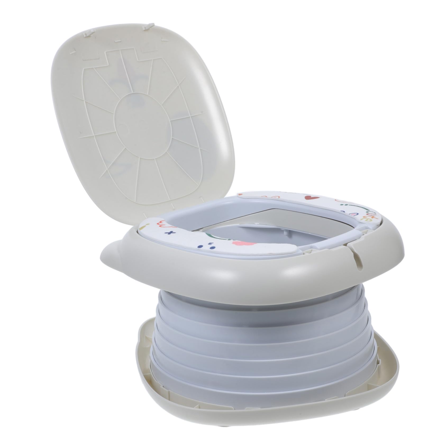 Pot pliable portable pour garçon et fille : toilette d'apprentissage compacte de camping