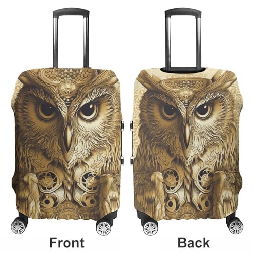 Luggage Cover for Suitcase Travel Luggage Covers Owl Pattern Washable Suitcase Cover Suit Case Protector Non-scratch Suitcase Cover Fits 21-32 Inch Luggage3