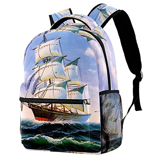 Sac à dos de voyage pour campus avec motif papillon géométrique abstrait et porte-bouteille