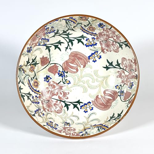 Image of SNS Botanical Bloom Decal Ceramic Serving Bowl | Premium Salad & Snacks Bowl | Semi-Matt Floral Dinnerware for Oats Pasta Fruits & Desserts | Tableware for Gifting (Botanical Bloom Deep Bowl)