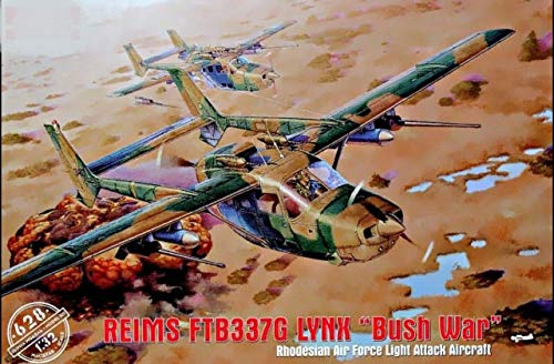 Plastic Model KIT Aircraft Reims FTB337G Lynx - Bush WAR 1/32 Scale Roden 628