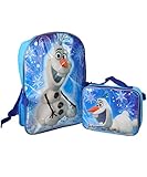 Disney Kid's Olaf Backpack with Lunch Kit, Blue