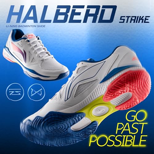 Image of Li-Ning Unisex Halberd Strike Non Marking Badminton Shoes | All Indoor Sports | Lightweight, Breathable & Durable