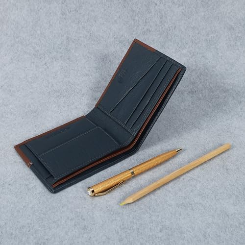 Bilfold Wallets For Men With 2 Hidden Compartment | Credit Card Wallet | Leather Wallet For Men | RFID Men's Wallet | With Coin Pocket (Brown)4