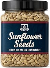 Organic Box 100% v Natural and Premium Raw Sunflower Seeds For Eating | Protein and Fibre Rich Superfood, Healthy Seeds [Jar Pack] (1 Kg)