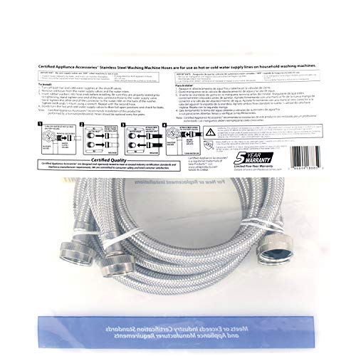 Certified Appliance Accessories WM48SS2PK Washing Machine Hoses thumb #4