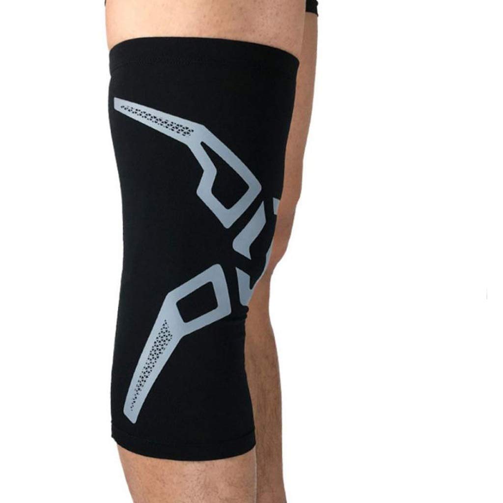 Protège-rotule genouillère sport de compression pour musculation L