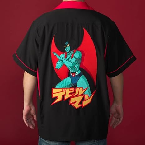 Amazon デビルマン 復刻版 アニメ版デビルマン ボウリングシャツ ブラック Xl アニメ 萌えグッズ 通販 Amazon デビルマン 復刻版 アニメ版デビルマン ボウリングシャツ ブラック Xl アニメ 萌えグッズ 通販